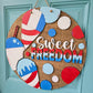 Sweet Freedom Snow Cone Door Hanger
