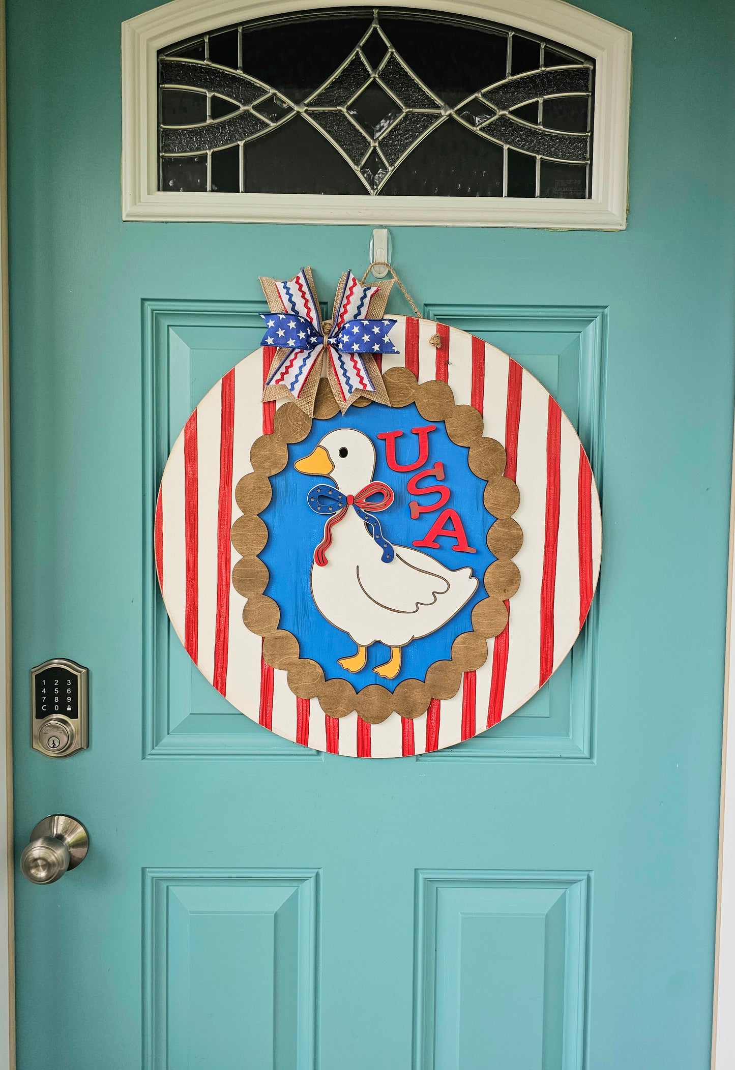 Patriotic Goose Door Hanger