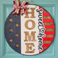 Patriotic Home Sweet Home Flag Door Hanger