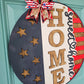 Patriotic Home Sweet Home Flag Door Hanger