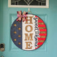 Patriotic Home Sweet Home Flag Door Hanger