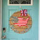 Red, White & Blessed Door Hanger