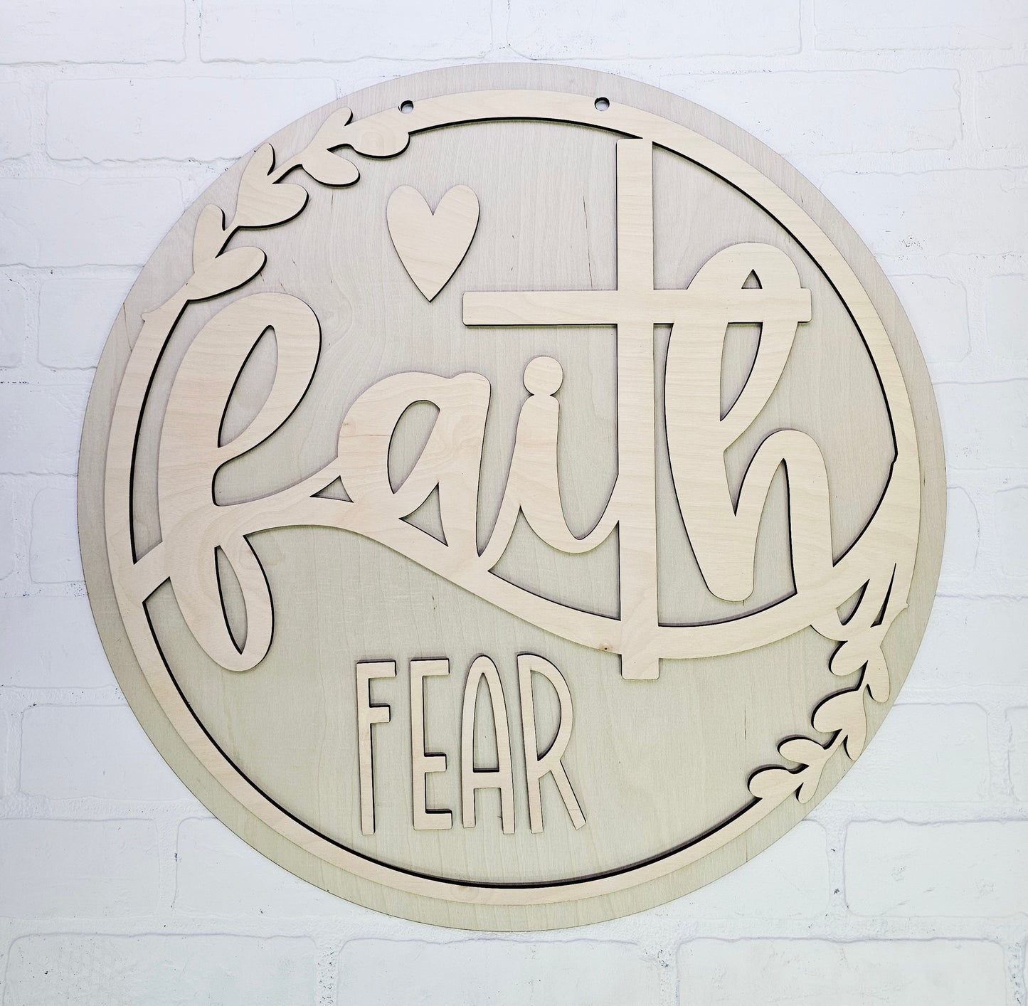 Faith Over Fear Door Hanger