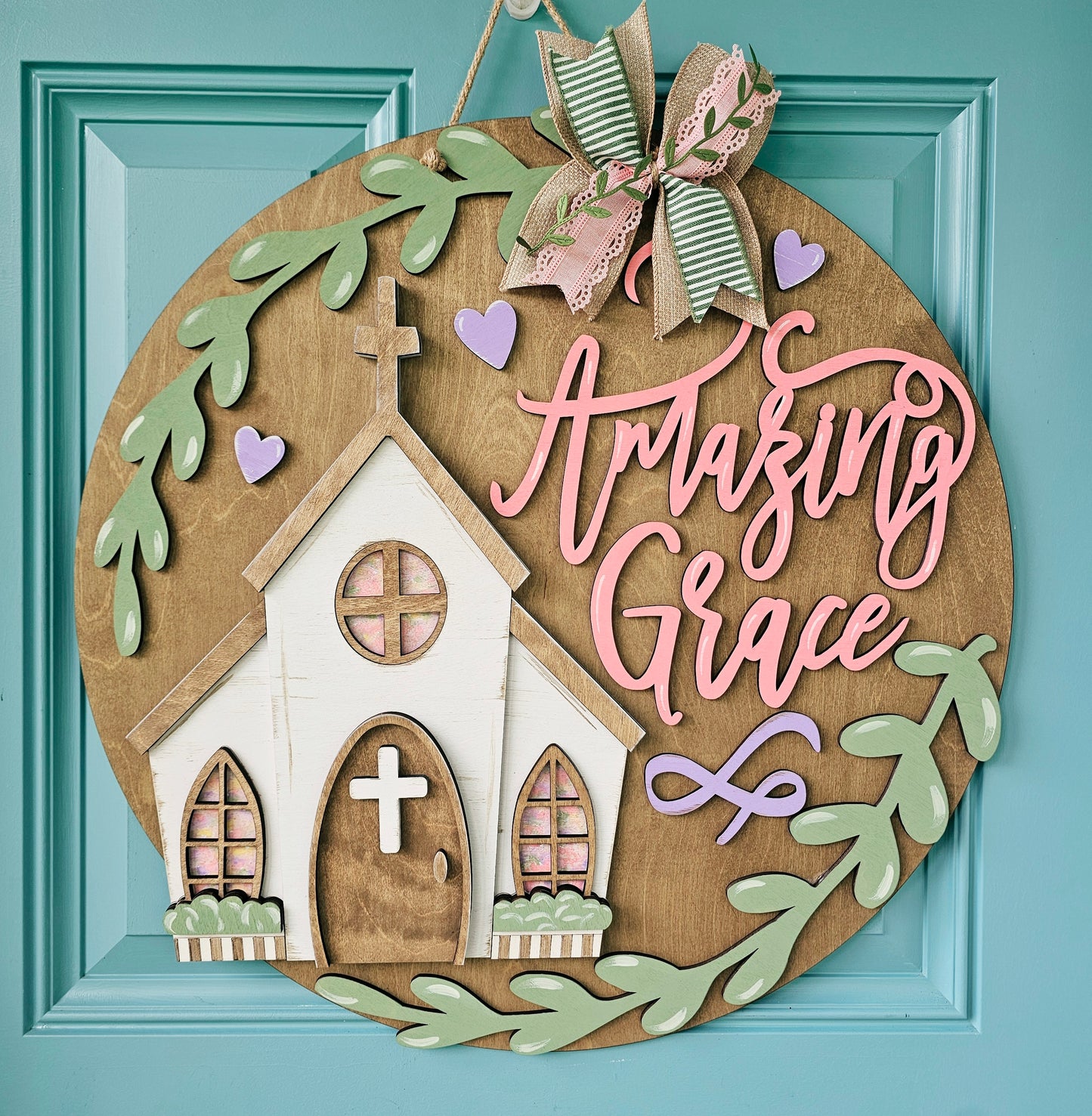 Amazing Grace Church Door Hanger