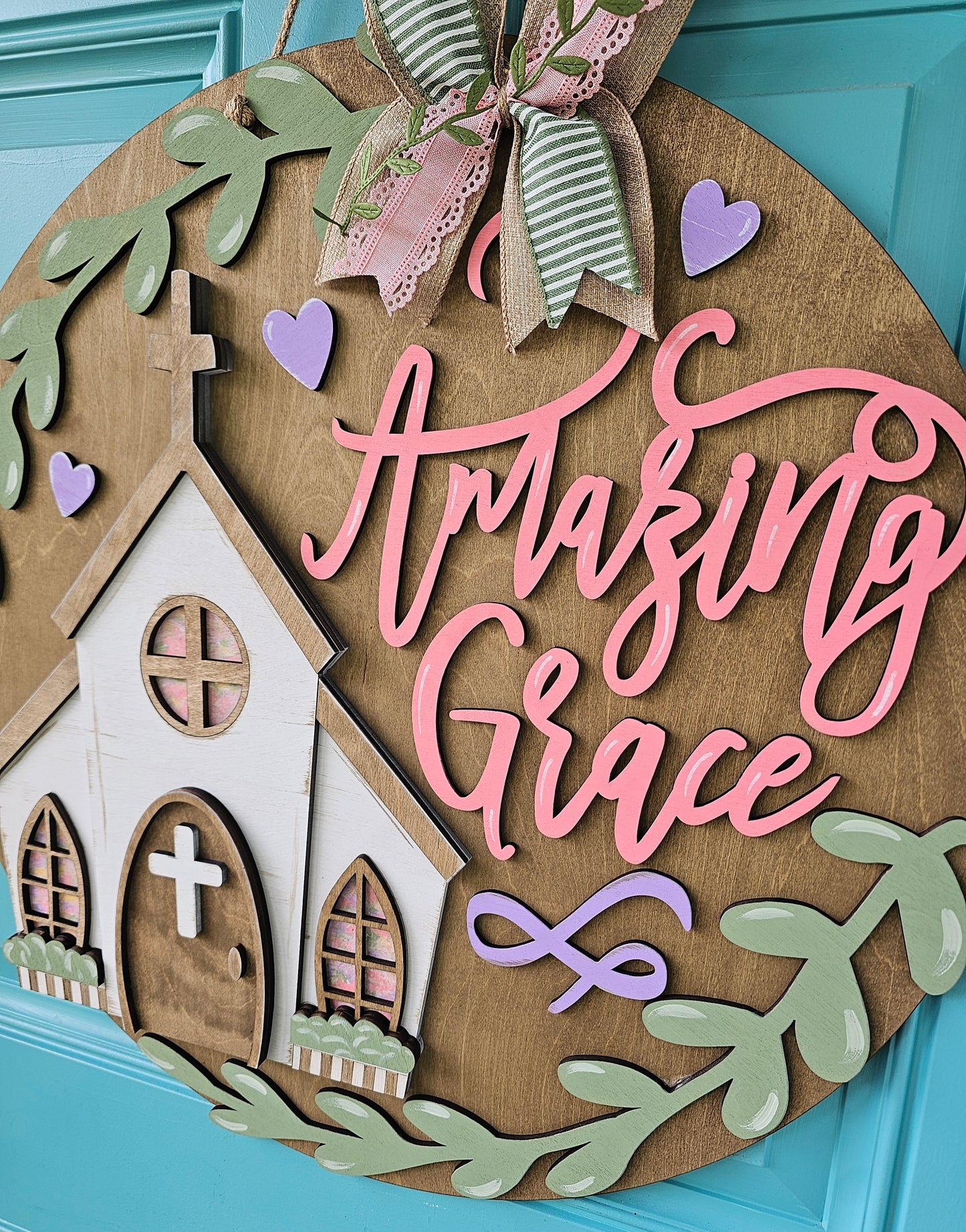 Amazing Grace Church Door Hanger
