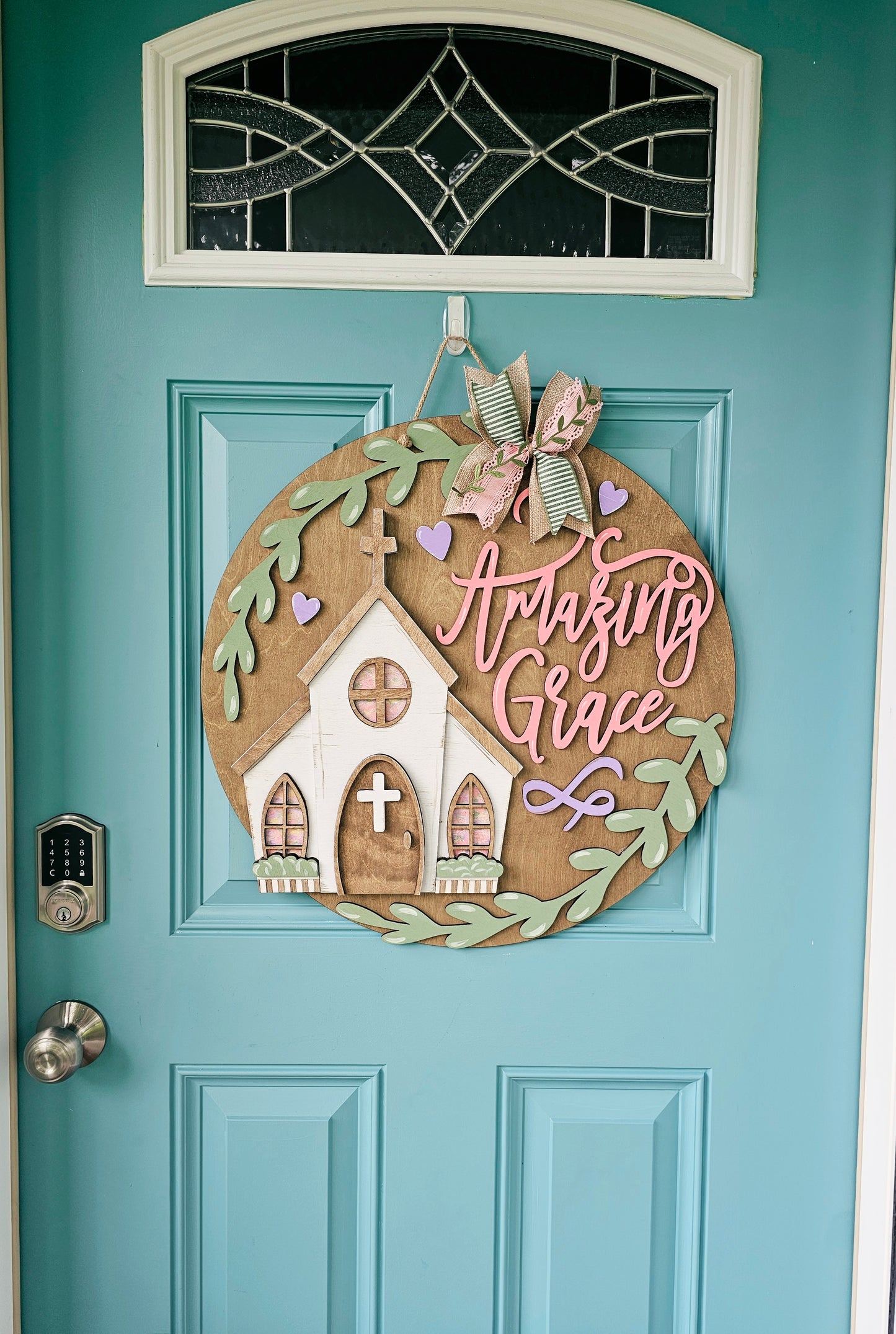 Amazing Grace Church Door Hanger