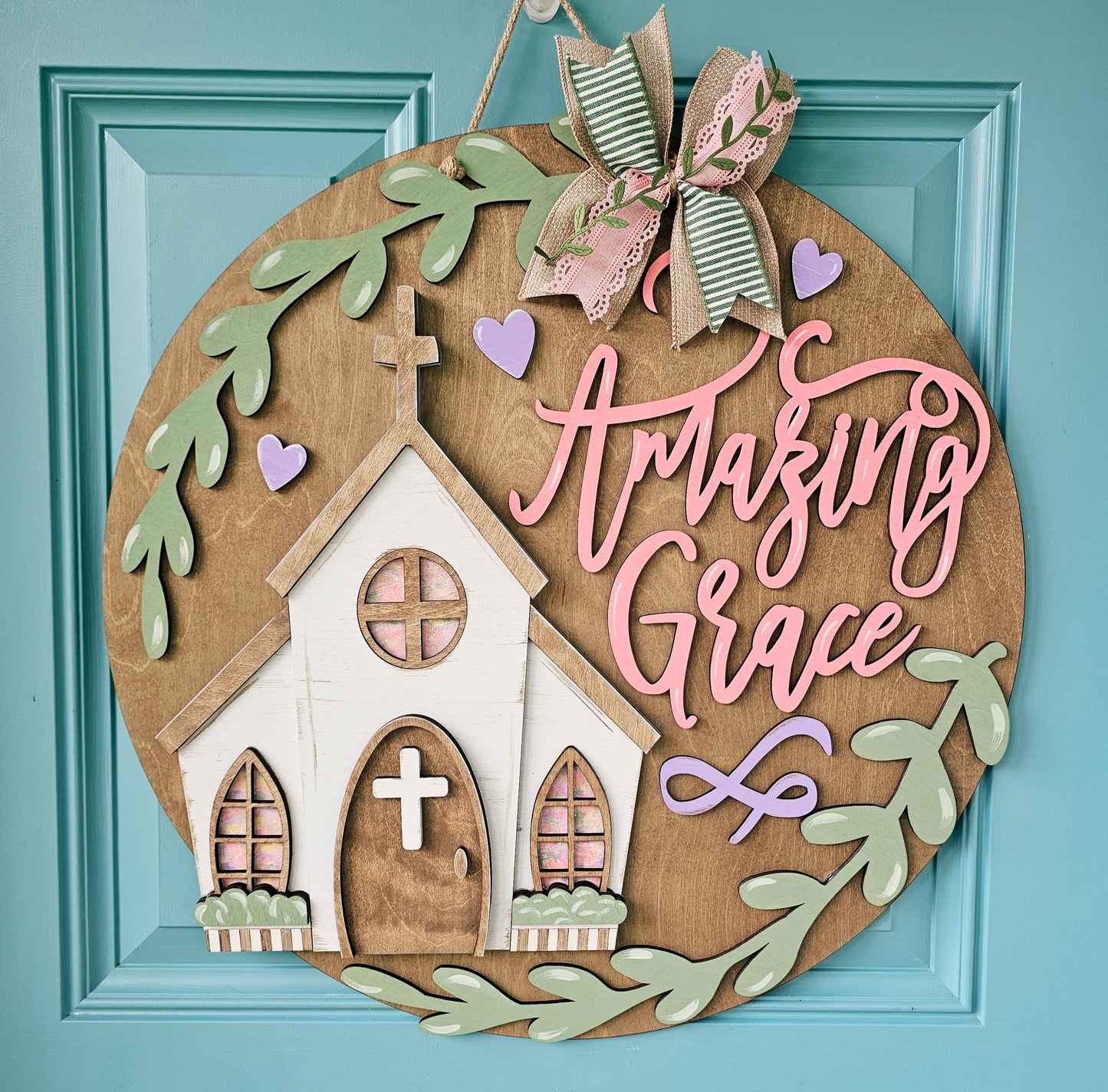 Amazing Grace Church Door Hanger