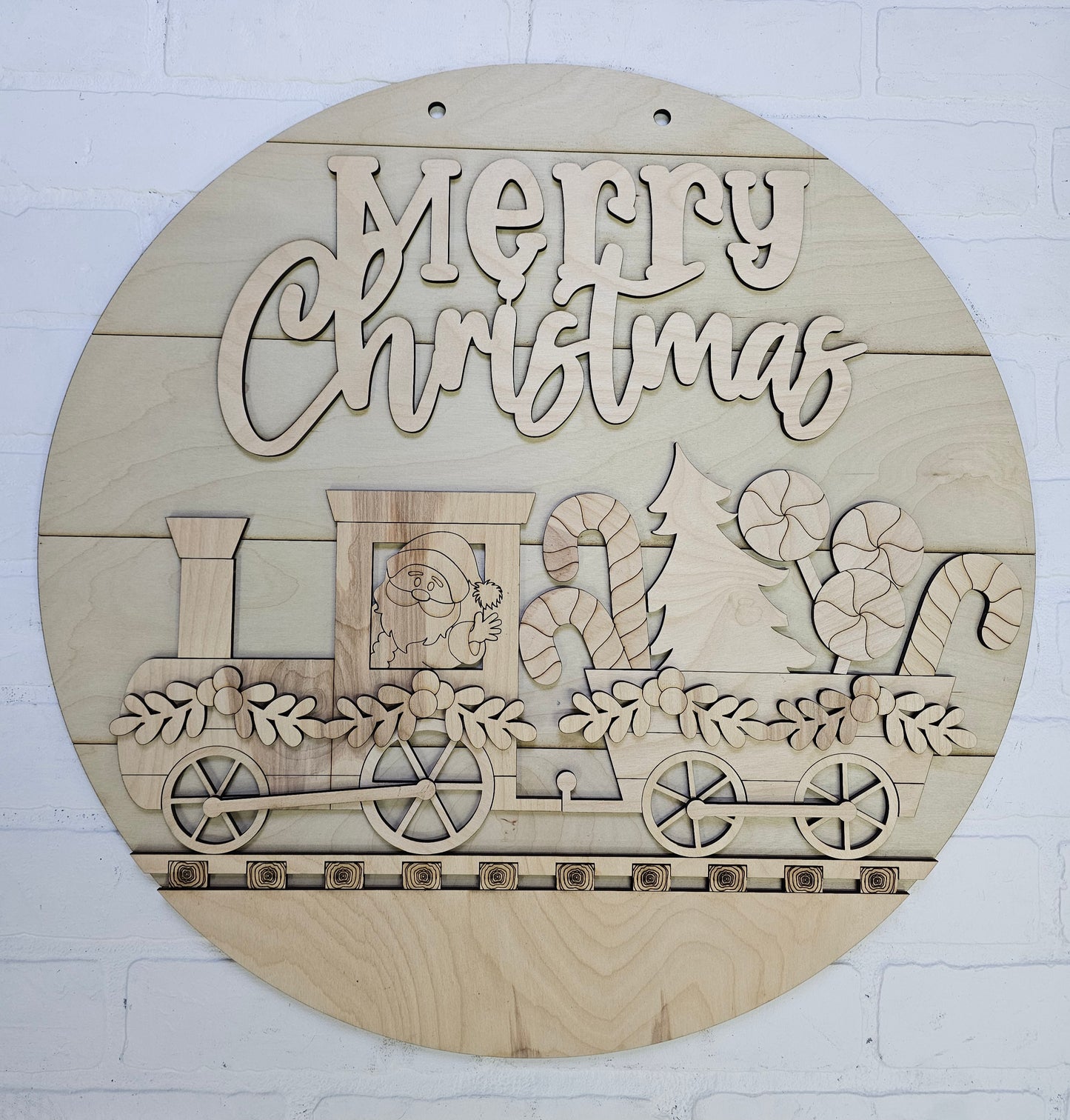Christmas Train Door Hanger