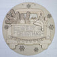 Merry Christmas Rustic Truck Door Hanger