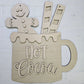 Gingerbread Hot Cocoa Door Hanger