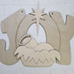 Joy with Manger Door Hanger