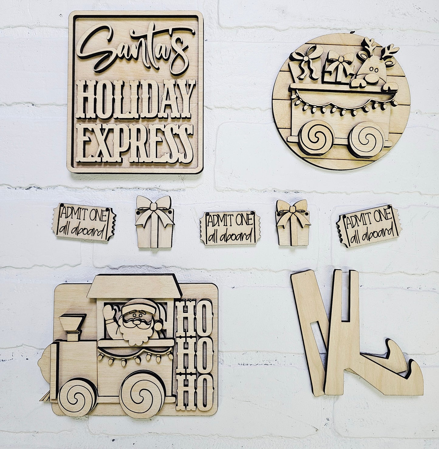 Christmas Train Tiered Tray Set