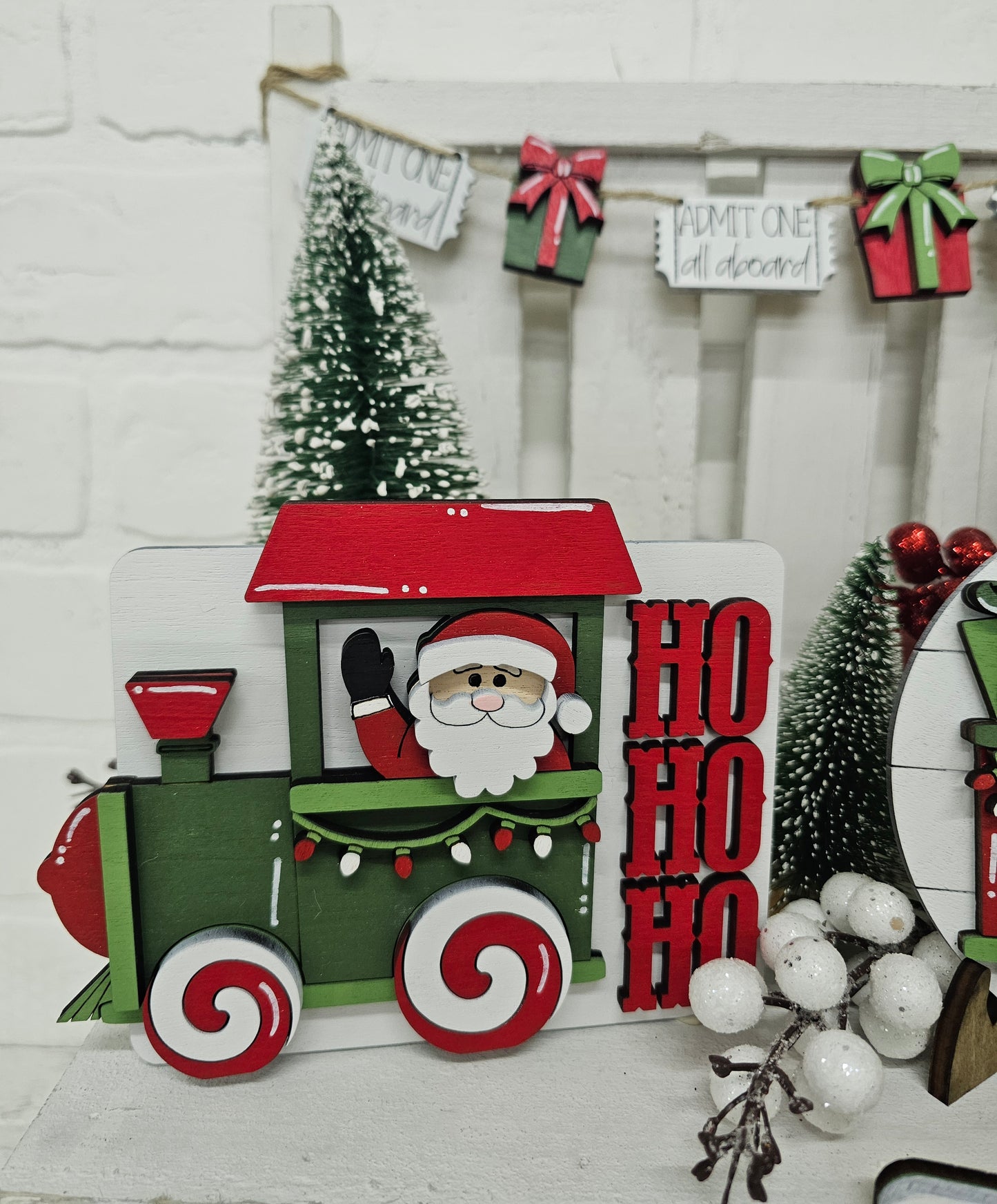 Christmas Train Tiered Tray Set