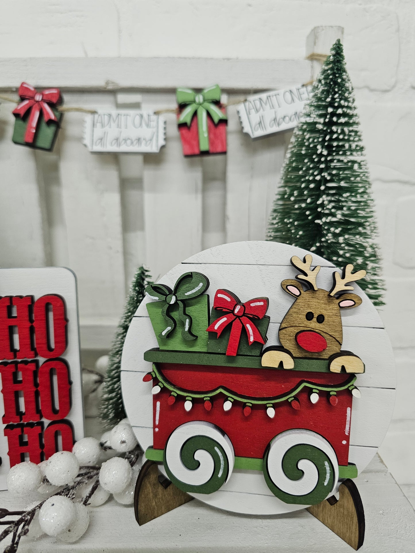 Christmas Train Tiered Tray Set
