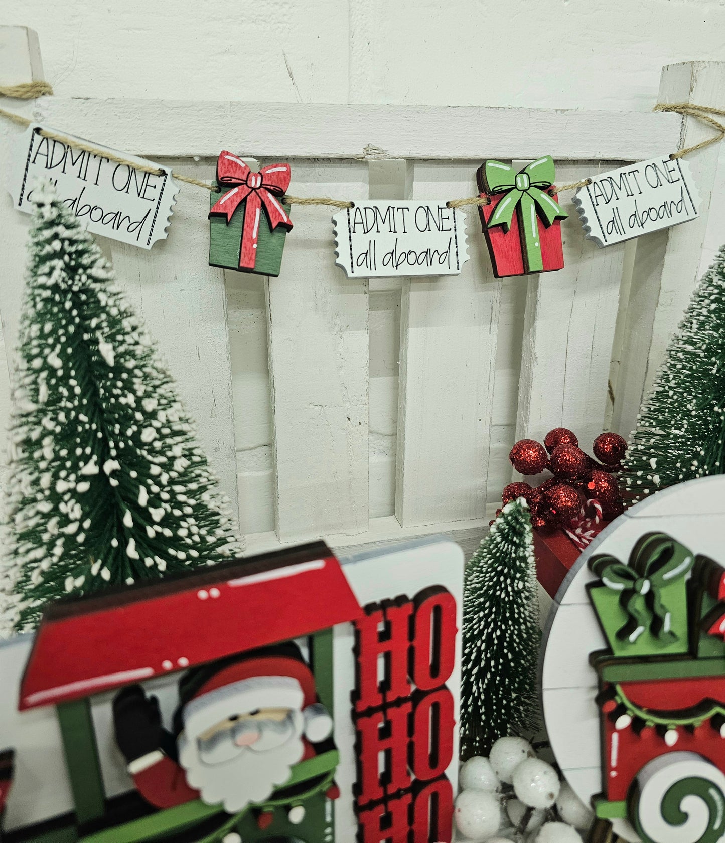 Christmas Train Tiered Tray Set
