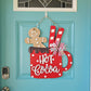 Gingerbread Hot Cocoa Door Hanger