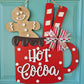 Gingerbread Hot Cocoa Door Hanger