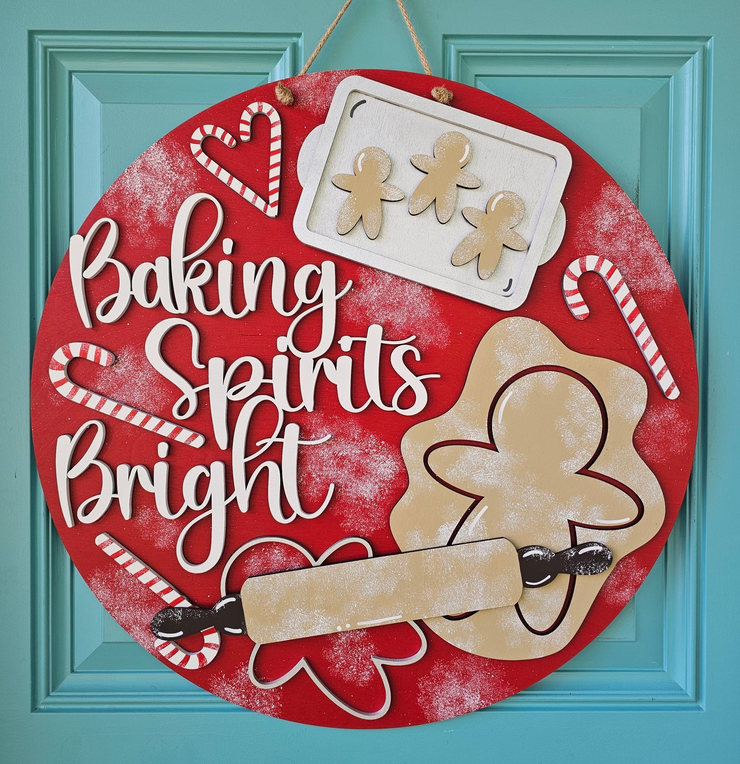 Baking Spirits Bright Door Hanger
