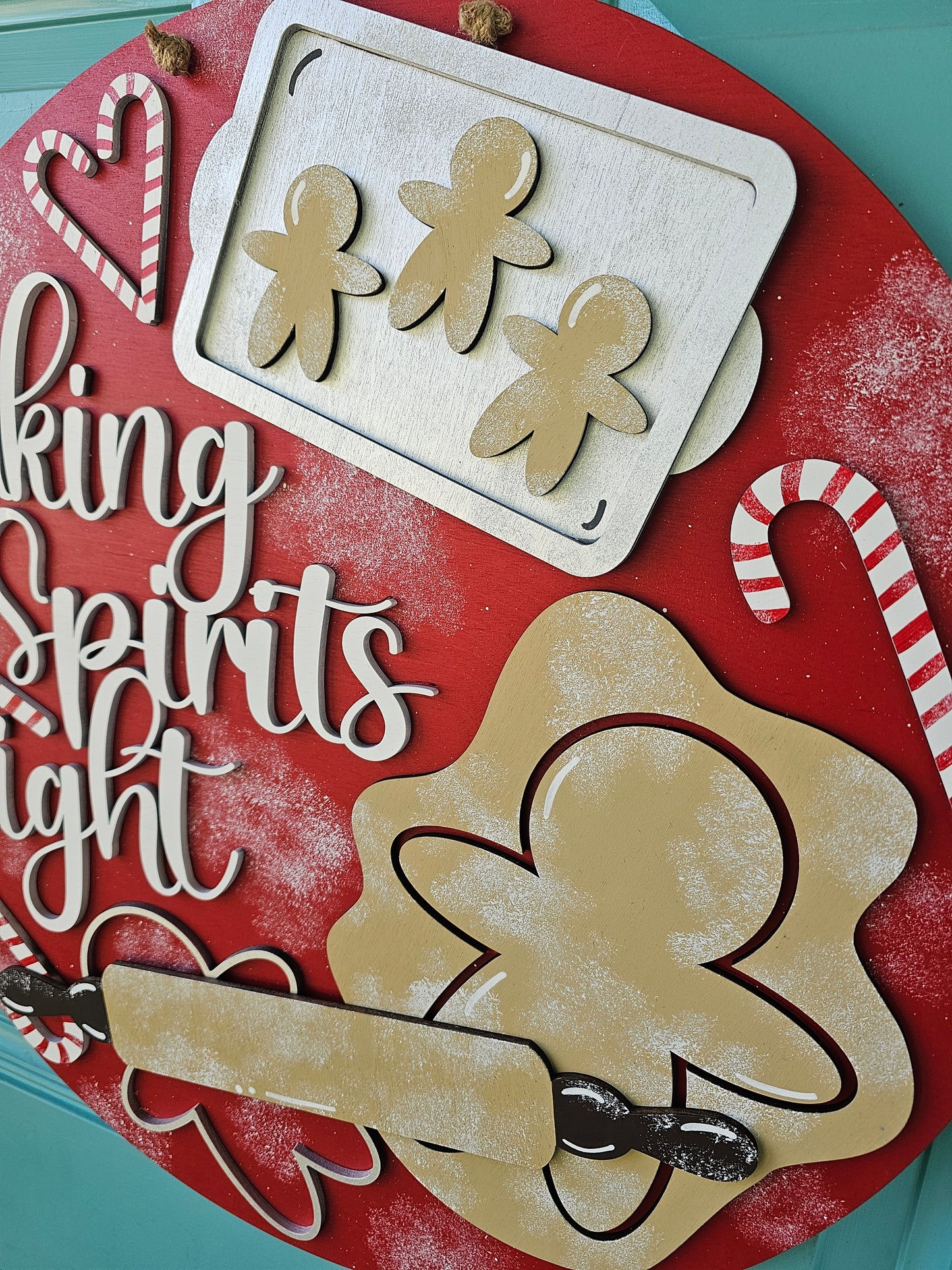 Baking Spirits Bright Door Hanger