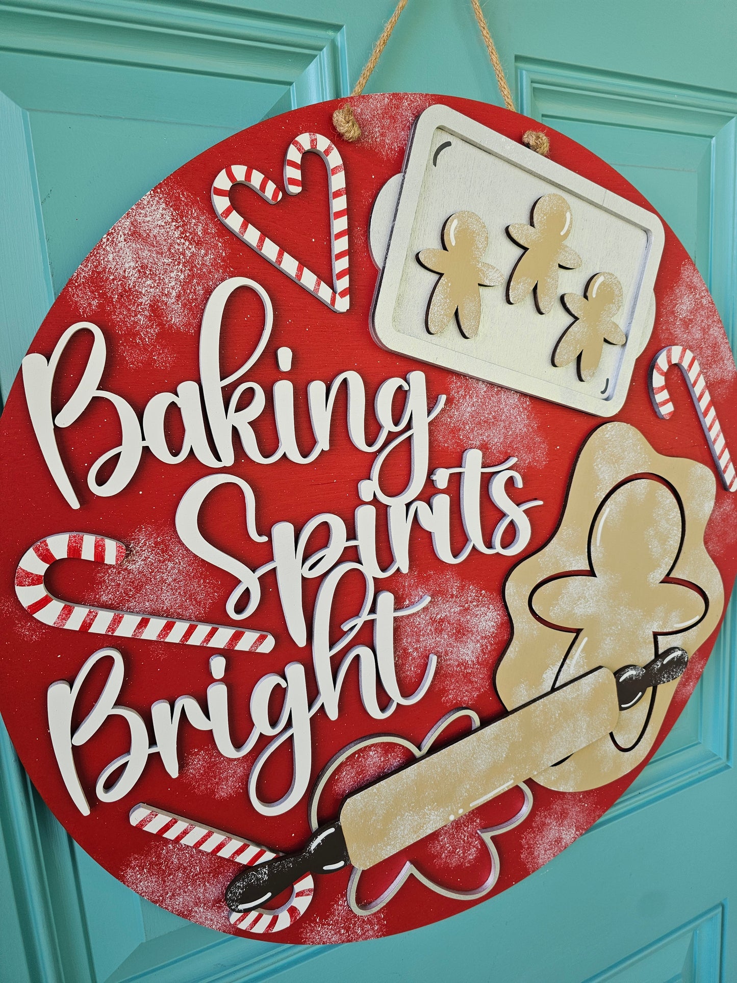 Baking Spirits Bright Door Hanger