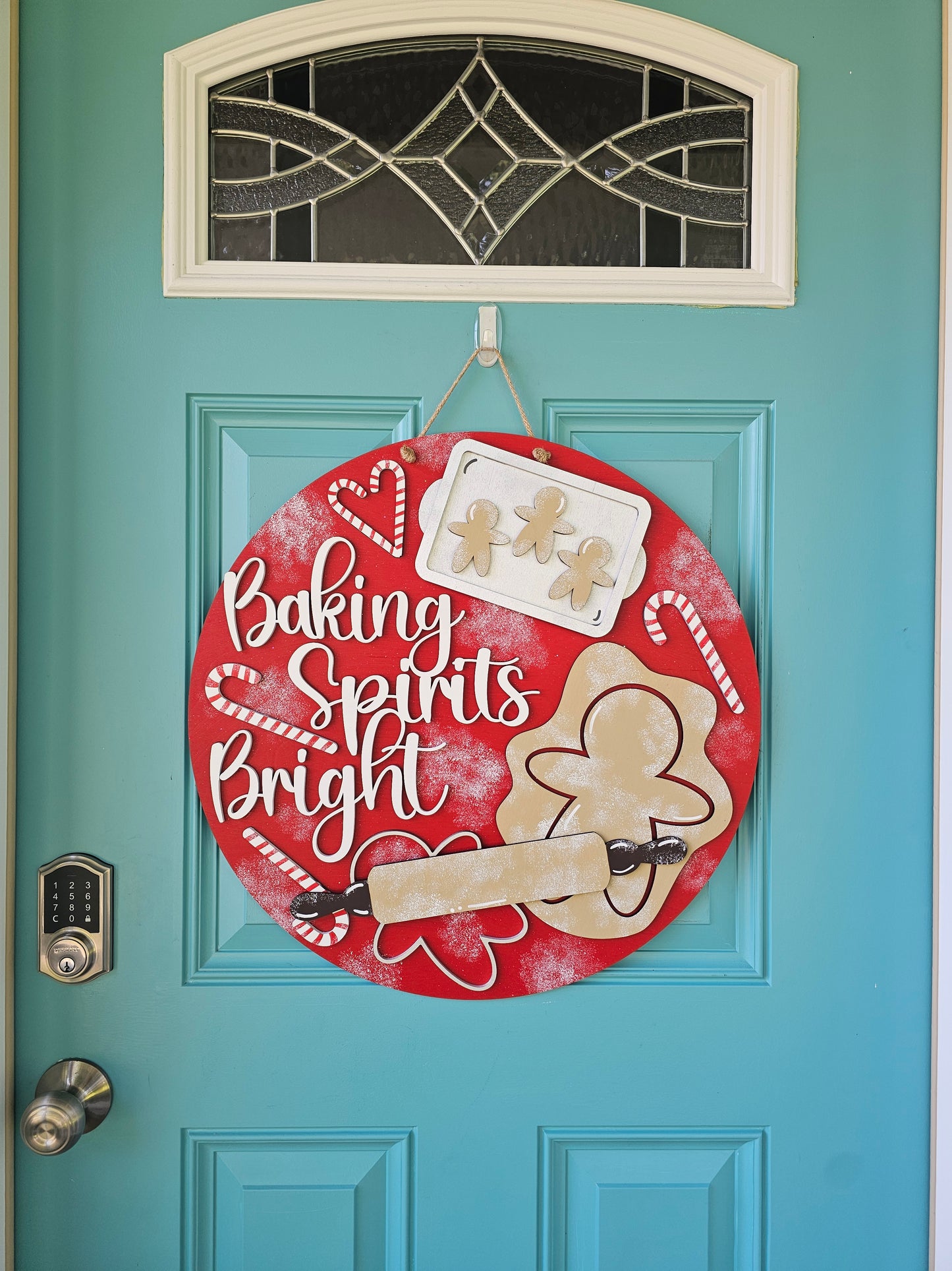 Baking Spirits Bright Door Hanger