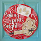 Baking Spirits Bright Door Hanger