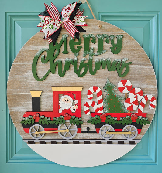 Christmas Train Door Hanger