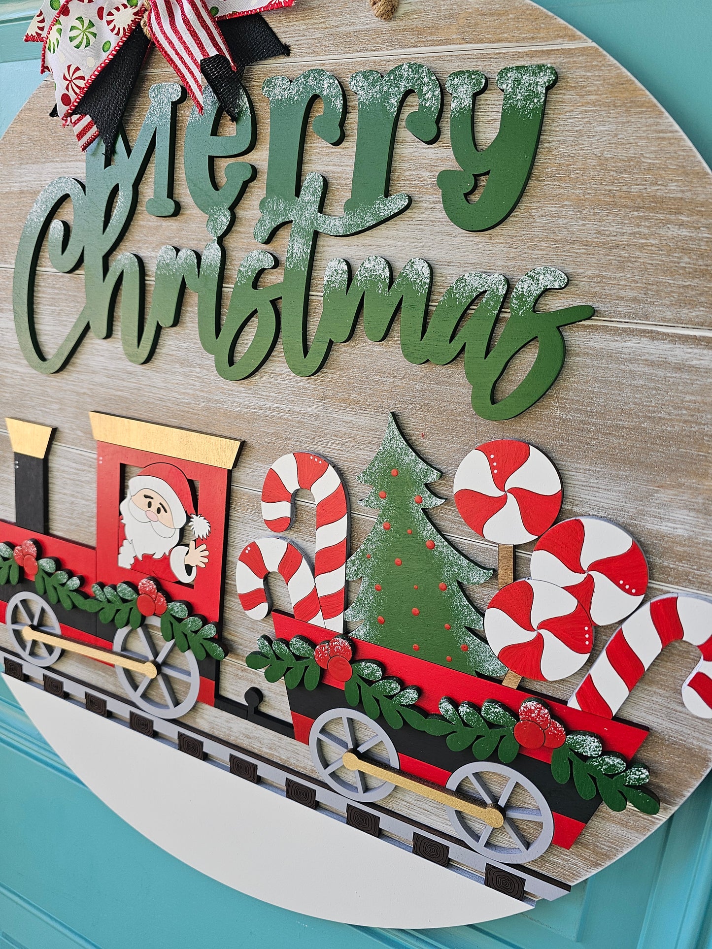 Christmas Train Door Hanger