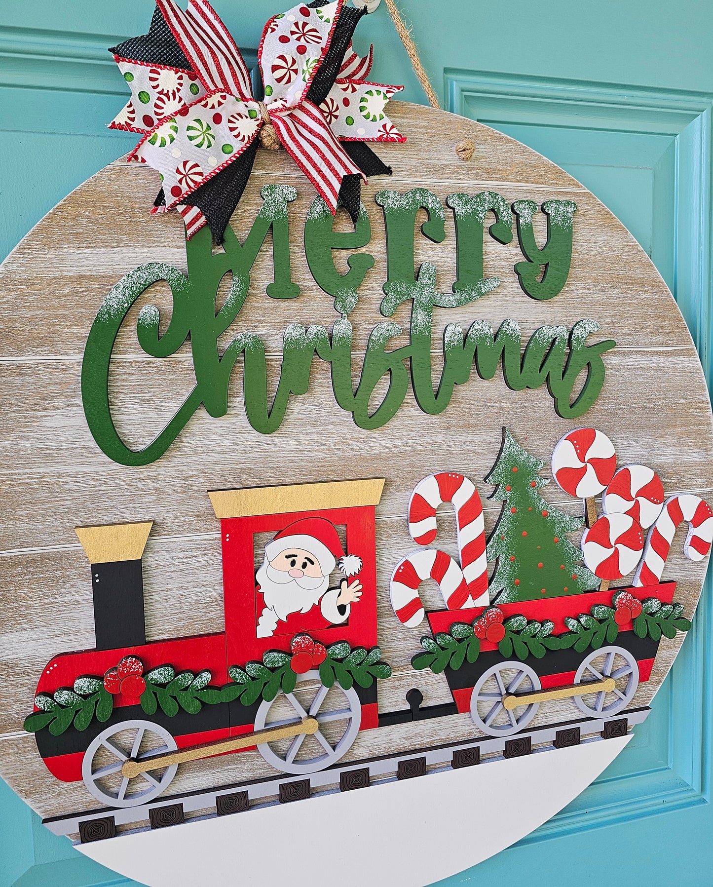 Christmas Train Door Hanger