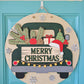 Merry Christmas Rustic Truck Door Hanger