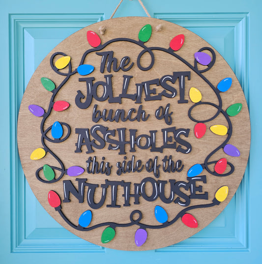 Jolliest Lights Door Hanger