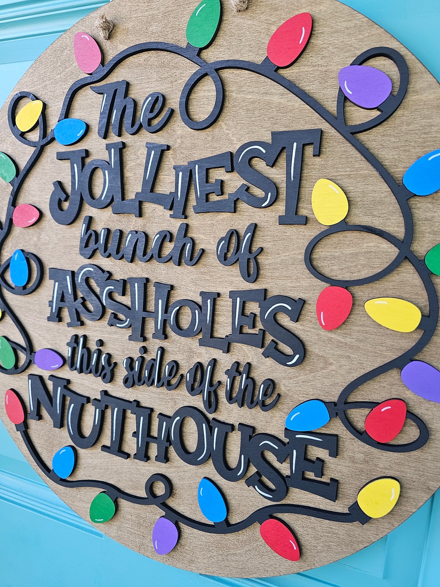 Jolliest Lights Door Hanger