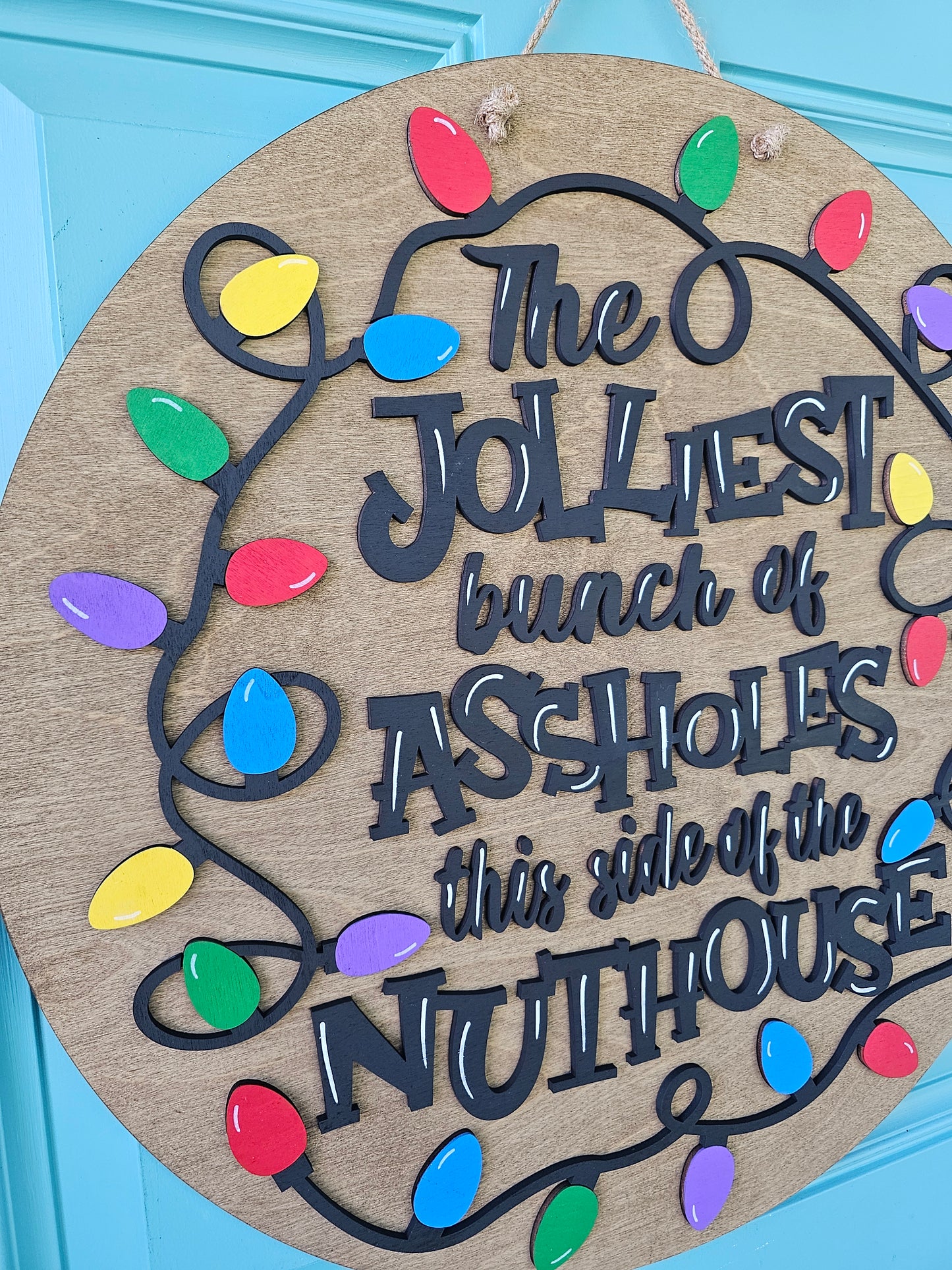 Jolliest Lights Door Hanger