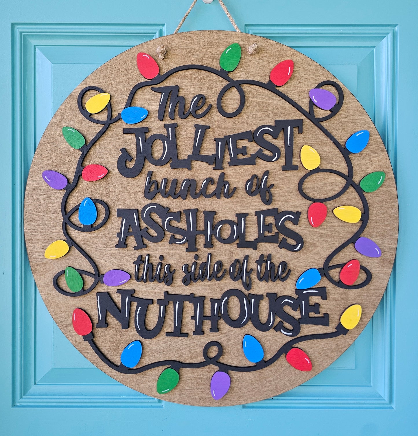 Jolliest Lights Door Hanger