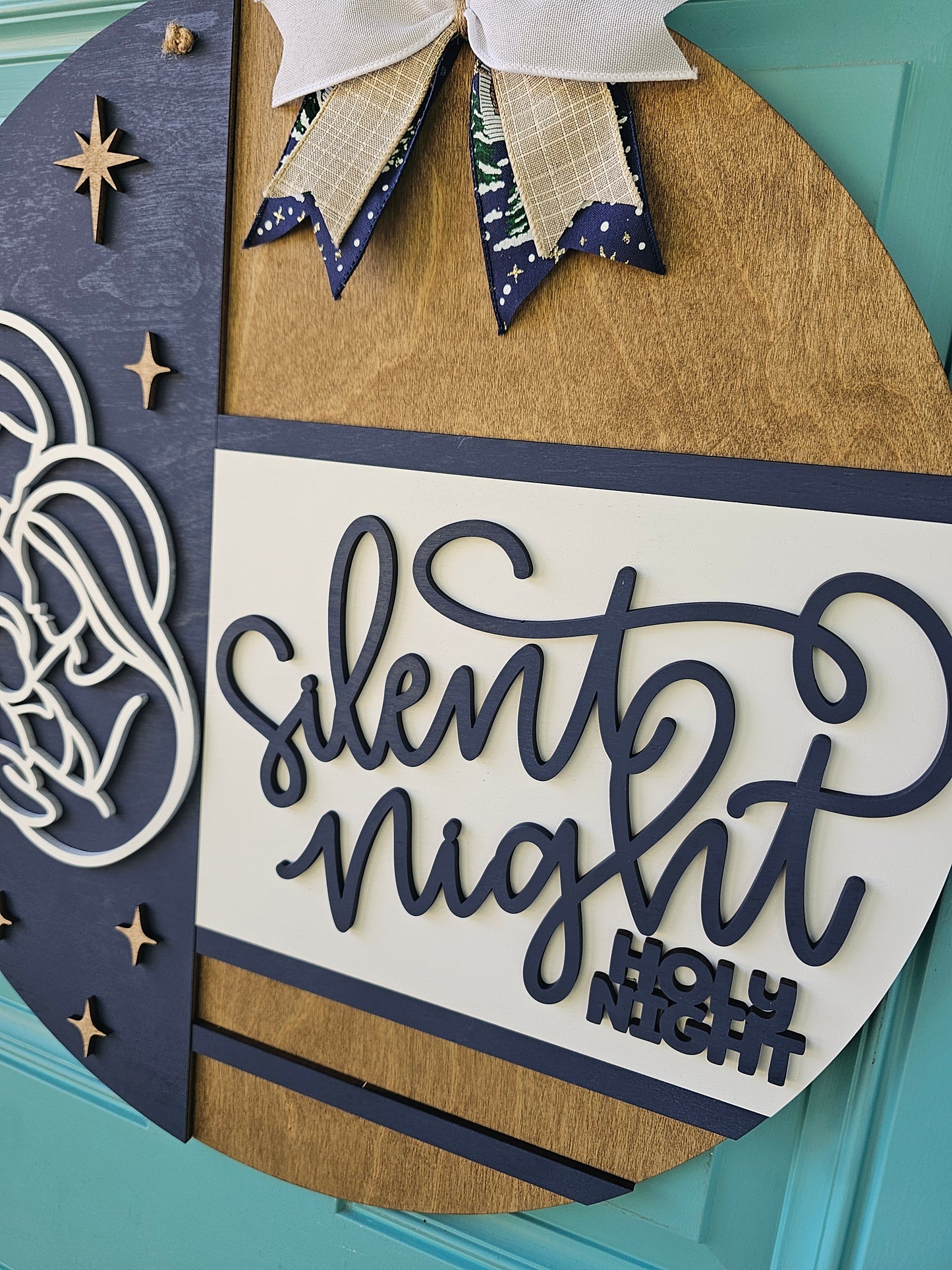 Silent Night Door Hanger