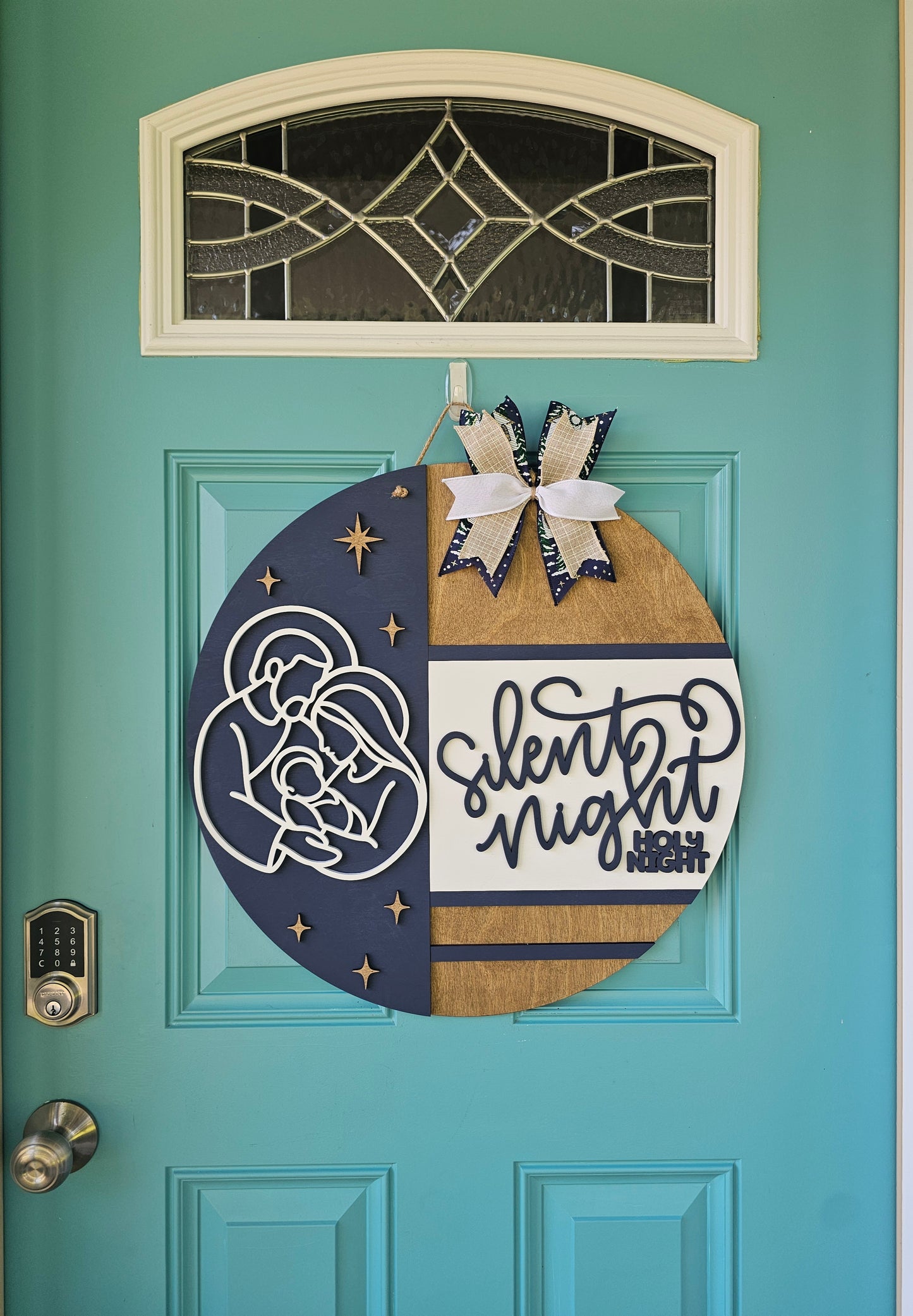Silent Night Door Hanger