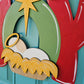 Joy with Manger Door Hanger