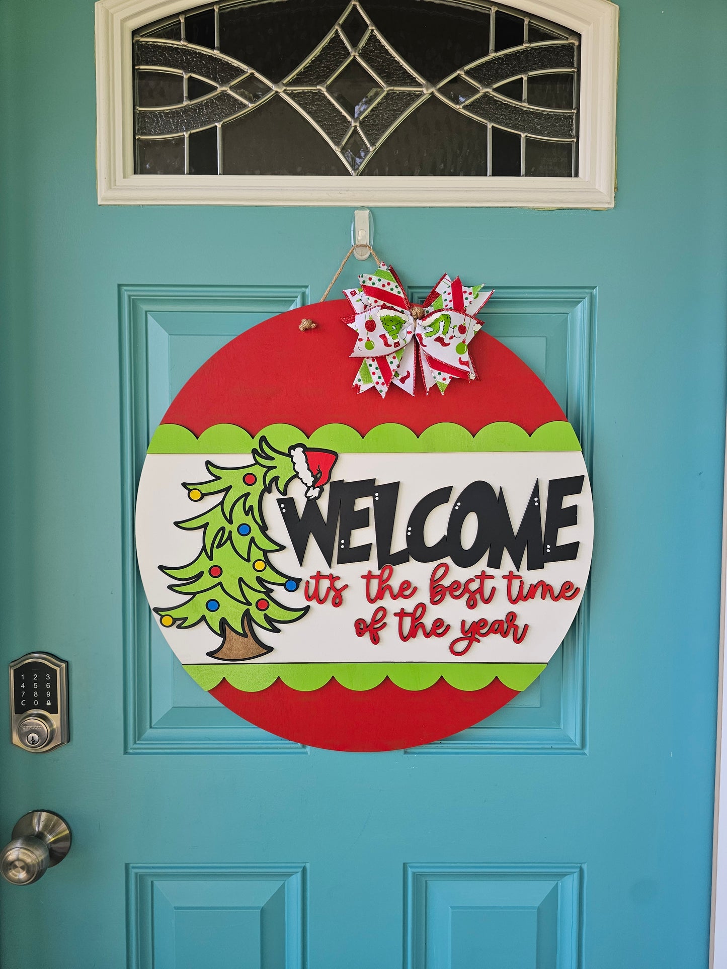 Best Time of The Year Grinch Door Hanger