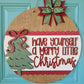 Merry Little Christmas Bow Door Hanger