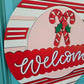 Welcome Candy Cane Door Hanger