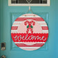 Welcome Candy Cane Door Hanger