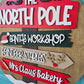 The North Pole Sign Door Hanger