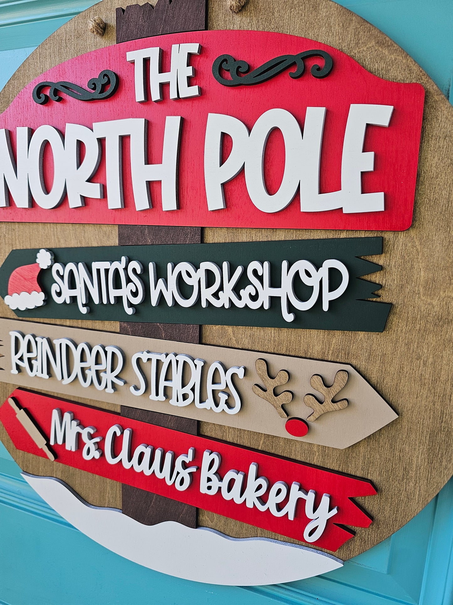 The North Pole Sign Door Hanger