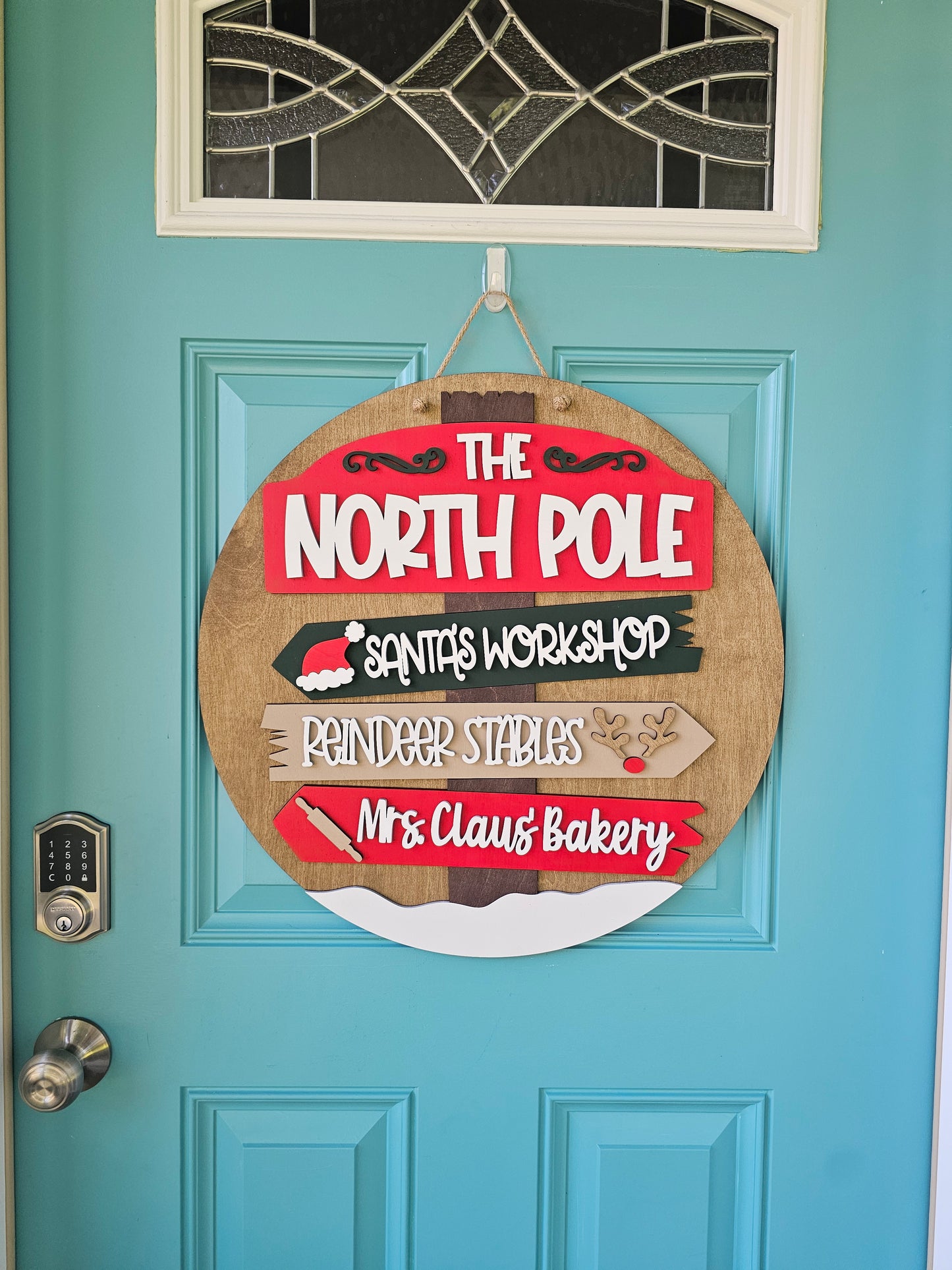 The North Pole Sign Door Hanger