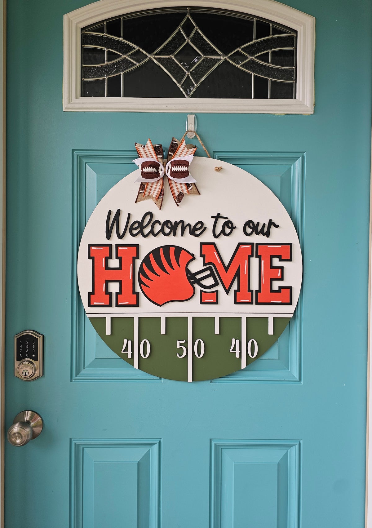 Welcome to Our Home Bengals Door Hanger