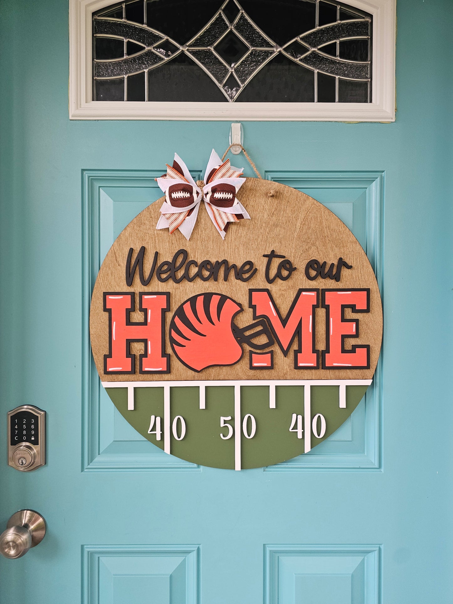 Welcome to Our Home Bengals Door Hanger