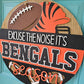 Excuse the Noise It's Bengals Season Door Hanger
