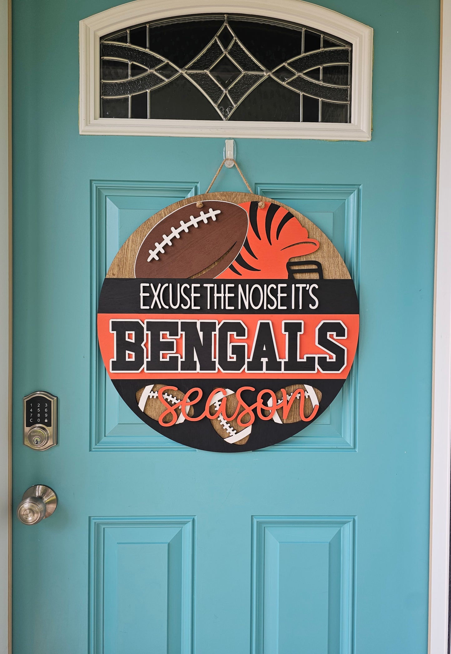 Excuse the Noise It's Bengals Season Door Hanger