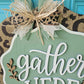 Gather Here Fall Leopard Door Hanger