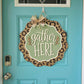 Gather Here Fall Leopard Door Hanger